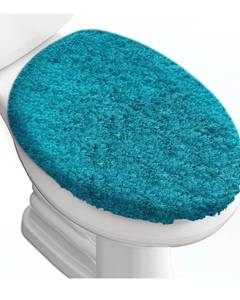 lot 2136 image: Microfiber Elongated Toilet Seat Cover 19.5x 15