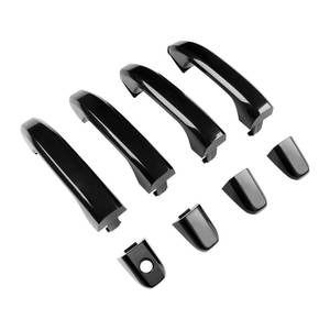 lot 2153 image: Gledewen Exterior Door Handle Set, Compatible with 2014-2021 Silverado Suburban Tahoe, Sierra Yukon, Outside Front & Rear Left Driver & Right Passenger Side  23236150 22923605 22929464 Gloss Black