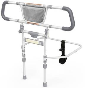 lot 3003 image: Packve Foldable Bed Rails for Elderly Adults Safety - Bed Side Assist Rail for Seniors with Extendable Guard Rails & Storage Bag, Adjustable Height Bedrails for Queen King Full Size Bed