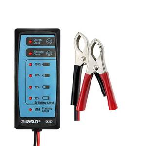 lot 3035 image: allsun 12V Car Battery Tester & Mini Charging System Analyzer,Fast Check Vehicle Alternator, Charger Health & Battery Voltage Portable Diagnostic Tool