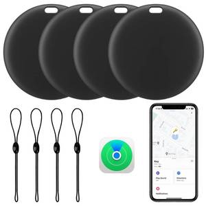 lot 3044 image: Apple MFi Certified LBPRT Air Tracker Tag 4 Pack, Smart Bluetooth Item Finder Work with Apple Find My (iOS Only, Android not Supported), Key Locator for Luggage Suitcase, Wallet. Replaceable Battery