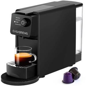 lot 050 image: CASABREWS CM7036E Espresso Machine for Nespresso Original Pods, 20 Bar Compact Capsule Coffee Machine with 21 oz Removable Water Tank and 4 Brewing Modes, Mini Espresso Maker for Home or Office, Black