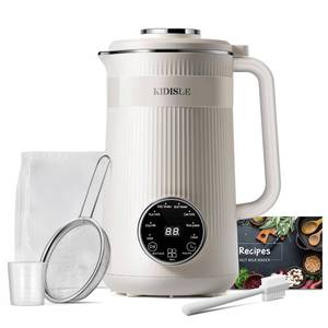 lot 3051 image: KIDISLE 8 in 1 Nut Milk Maker Blender, 32oz Homemade Soy, Almond, Oat, Coconut, Plant Based and Non Dairy Beverages, Automatic Soybean Machine With Delay StartKeep WarmBoil Water, Cream