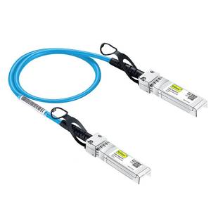 lot 3055 image: 10Gtek Blue Colored 10G SFP DAC Cable - Twinax SFP Cable for Ubiquiti UniFi Devices, 0.3-Meter(1ft)