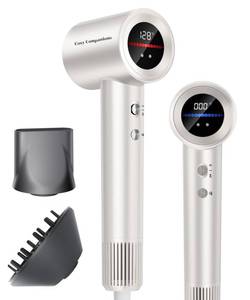 lot 3070 image: Professional Hair Dryer - 2X Faster Drying, Ionic & Ceramic Technology, Lightweight Ergonomic Design for Salon-Quality Styling at Home