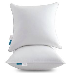lot 2181 image: Oubonun 30 x 30 Pillow Inserts (Set of 2) - Euro Pillows with 100% Cotton Cover - 30 Inch Square Interior Sofa Pillow Inserts - Decorative Pillow Insert Pair - White Couch Pillow
