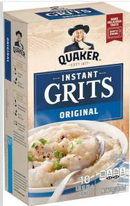 lot 2236 image: Quaker Instant Grits, Original, 0.98oz Packets (10 Pack) box of 12