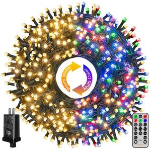 lot 2268 image: Ollny Christmas Lights, 210FT 640LED Color Changing Christmas Tree Lights with 11 Modes Remote Control, Outdoor Christmas Lights for Outside Indoor Patio Weddings Xmas Decorations