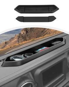 lot 2273 image: Hoolcar for Jeep Center Console Dashboard Storage Tray Compatible with Jeep Wrangler JL JLU 24 Doors 2018-2024 Interior Accessories Dash Organizer Tray for Key Sunglasses Phone