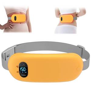 lot 2289 image: Portable Heating Pad for Cramps, Upgrade Cordless Electric Period Fast Heating Pad for Back Pain Relief Menstrual Belt 6 Heat 6 Massage Modes Gifts for Women Girls Her Girlfriend Yellow