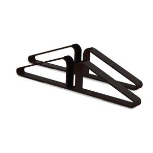 lot 2303 image: PUPETPO Freestanding Pet Gate Metal Support Feet, Triangle Support Feet Set of 2 for Extra Wide Foldable Pet Gate, Easy to Install, A Pair of Safety Fence Feet for Wooden Dog Gate, Dark Brown