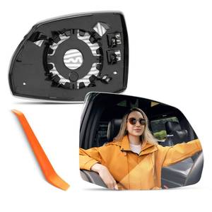 lot 2328 image: Passenger Side Mirror Replacement for Audi Q5 2018 2019 2020 2021 2022 2023, Audi Q7 2017-2023, Right Side View Convex Mirror Glass with Power Heated