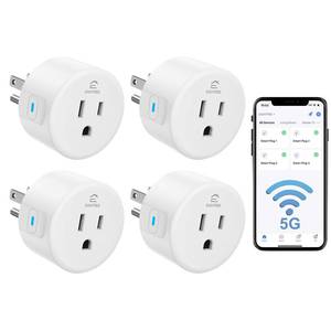 lot 2333 image: Eightree Smart Plug 5GHz & 2.4GHz, Smart Outlet WiFi Socket with APP Remote Control, Compatible with Alexa & Google Home, 4 Packs