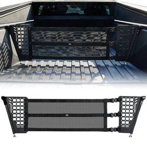 lot 2336 image: JOYTUTUS Truck Bed Divider Compatible with Cybertruck 2025 2024 2023 Cargo Divider Organizer Steel Molle Panels with Cargo Divider Net Cybertruck Accessories