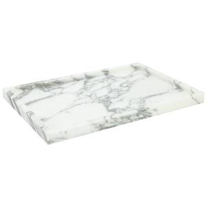 lot 2341 image: Real Luxurious Natural Marble Vanity Tray Genuine Marble Storage Tray for Home Decor Stone Tray for BathroomKitchenVanityDresser Non-Resin(arabescato)