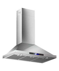 lot 4642007 image: INATECK36 in. 900 CFM Convertible Wall Mount Range Hood with Remote, Touch Control LCD, Long-term Manufactures Warranty in Stainless Steel - Retail $865