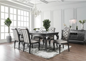 Furniture of America - Amina 7 Piece Dining Room Set in Gray - Retail: $3,078
