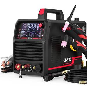 YESWELDER CT-520 Tig Welder & Plasma Cutter, 5-In-1 CUT/HF TIG/Pulse TIG/Spot Welding/Stick, 200A TIG and Stick & 50A Plasma Cutting, 110/220V Dual Voltage Multifunctional Welding Machine - Retail: $500