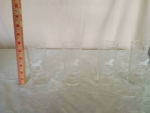 lot 54 image: Presidente Brandy Glass Set - Horse Logo