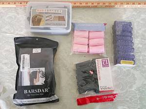 lot 72 image: Hair Styling Kit Bundle - Barsdar Wig with Rollers Set