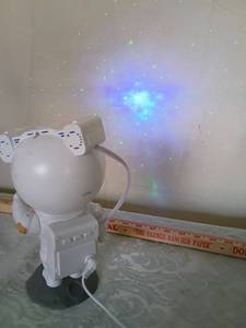 lot 114 image: LED Astronaut Desk Lamp 10 inches tall magnetic head