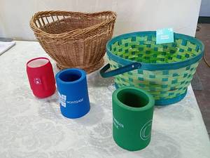lot 115 image: Woven Easter Basket Collection wicker basket