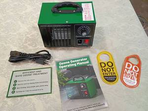 lot 120 image: Commercial Ozone Generator with Manual and Door Signs