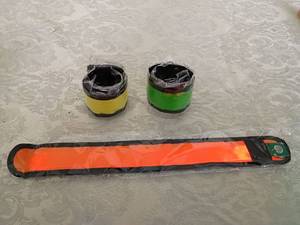 lot 125 image: LED Light Up Safety Slap Bands Set