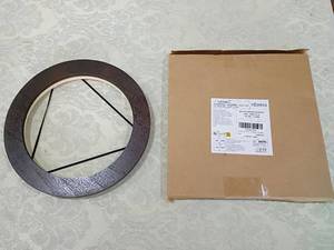 lot 135 image: XEmbro Large Round Wall Mirror - Black Frame