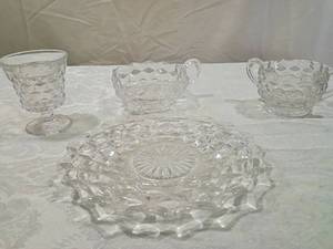 lot 154 image: American Fostoria Glass Dessert Set