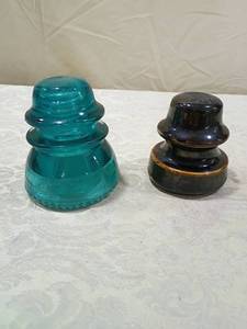 lot 174 image: Glass Electrical Insulators - Hemingray Style (items in pictures)