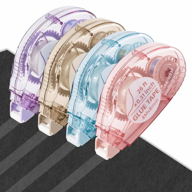 lot 411076 image: Glue Tape for Scrapbooking, Scrapbook Tape 4 Pcs, Double Sided Tape Roller for Crafts, 26 Ft x 0.31 In Tape Runner, Junk Journal Supplies, Scrapbook Supplies & Craft, Photo, Tape for Gift Wrapping.