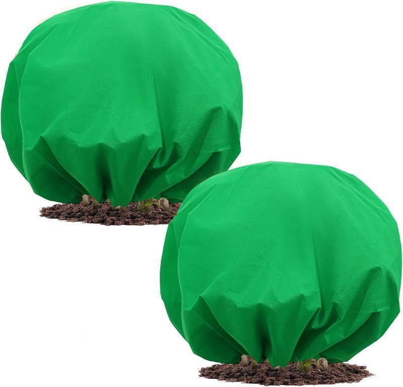 lot 471108 image: NNG 2PCS 8.1ft Dia. Round Winter Plant Covers Reusable Tree Freeze Protection with Drawstring Potted Plant Frost Blanket Outdoor Shrub Plant Cover for Winter Garden Potted Vegetable