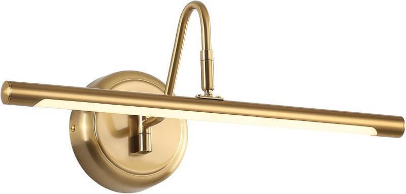 lot 391495 image: JOOSENLUX Modern Brass Picture Light Hardwired - 16.54 for Wall Painting and Artwork Display - 7W LED Wall Lights(45W Eqv.) - Warm White 3000K - Hard Wired Connection with Swing Arm