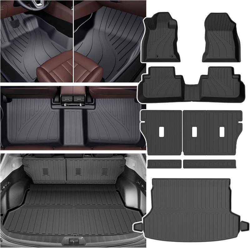 lot 231228 image: Retails for $129 Car Floor Mats & Truck Bed Liner for Subaru Forester 2019-2024 Accessories,TPE All Weather Protection Floor Mats,Custom Fit 1st&2nd Row Cargo Liners Set(Bed MatTailgate MatFloor Mat)