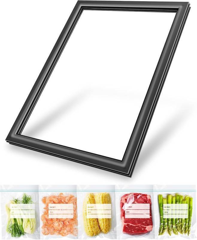 lot 321123 image: UPGRADED 242193214 Refrigerator Door Gasket Replacement Compatible with Frigidaire, Kenmore, Crosley Refrigerator Door Seal Replaces Part Number 241872512 241872514 3016410 Freezer Door Gasket (Black)