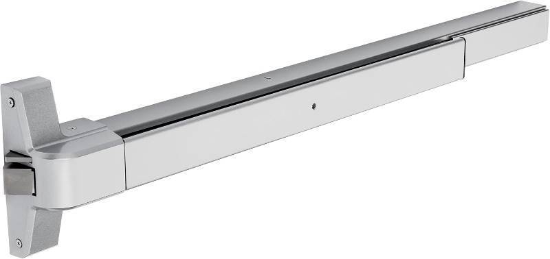 lot 211208 image: Dynasty Hardware Push Bar Panic Exit Device for Emergency Exit Doors, Aluminum Finish Commercial Panic Bar Door Handle, Push Bar for Exit Door, Panic Bar Lock, Push Bar Door Handle for Safety