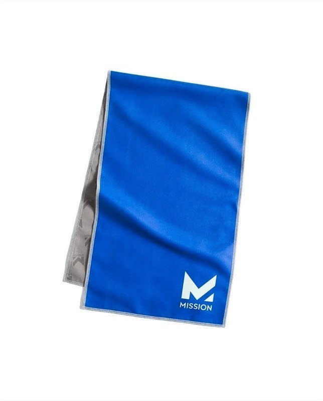 lot 4253020 image: MissionUnisex 10 in. x 33 in. Original Cooling Towel in Grow with the Flow Bering Sea MSRP $9.98