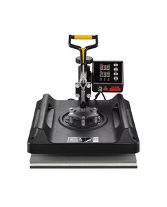 VEVORHeat Press Machine 8 in. 1 Combo, Heat Press 15x15 in., Swing Away T Shirt Printing Machine Digital Control, Black - Retail: $260