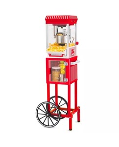 NostalgiaVintage Collection 2.5 oz. Red Oil Popcorn Machine with Cart - Retail: $116