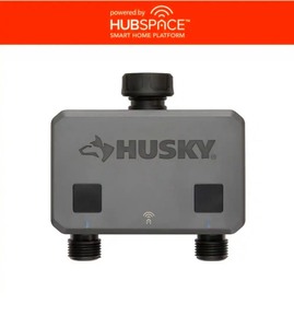 lot 4649032 image: HuskySmart Watering Timer for Irrigation and Sprinklers Powered by Hubspace - Retail $74