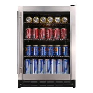 lot 4649068 image: Magic Chef HMBC58ST 23.4  154 (12 oz.) Can Beverage Cooler  Stainless Steel - Retail $707