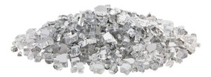 lot 4649073 image: Hampton Bay14 in. 10 lbs. Silver Reflective Tempered Fire Glass - Retail $29