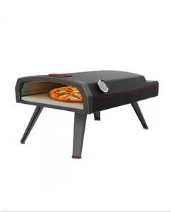 lot 4649083 image: Dyna-Glo12 in. Portable Propane Gas Outdoor Pizza Oven in Black with Case, Pizza Peel and Pizza Cutter - Retail $179