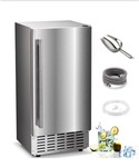 COWSAR15 in. W 66 lb. Nugget Ice Freestanding or Under-counter Commercial Ice Maker in Stainless Steel Silver - Retail: $1,599
