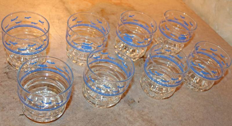 lot 1556 image: Set of 8 Beechcraft Lowball Glasses - No Chips or Cracks