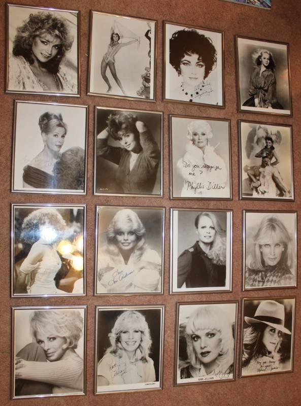 lot 1601 image: Sixteen Black and White Celebrity Pictures - Loni Anderson, Phyllis Diller, Loretta Swit, Ann Jillian and More