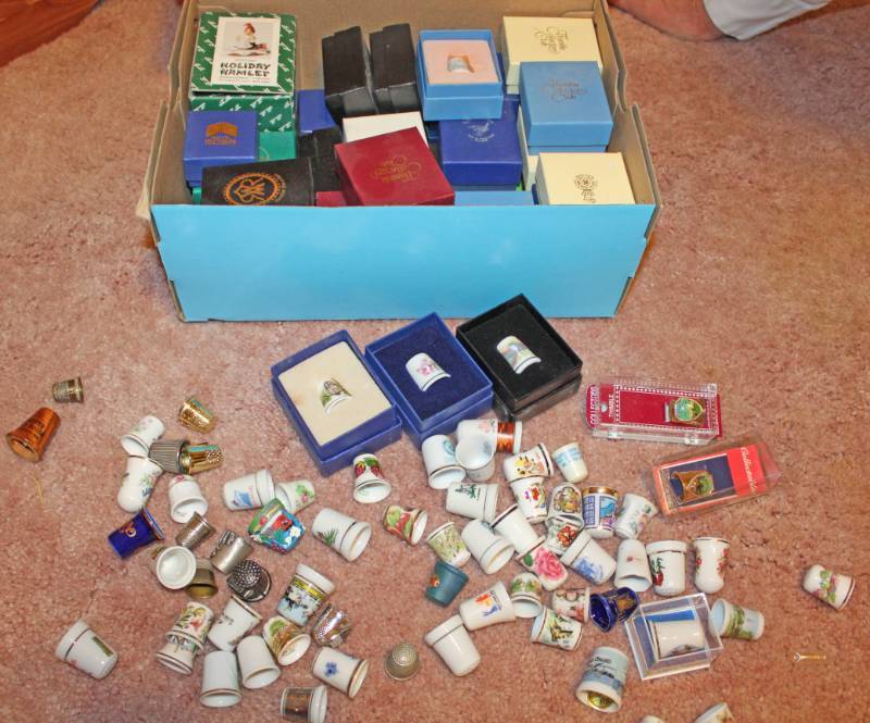 lot 1620 image: Thimble Collection - Over 90 Pieces
