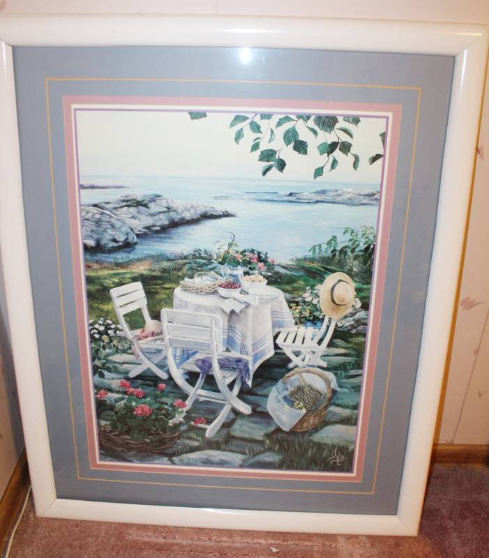 lot 1624 image: Large Framed Wall Picture