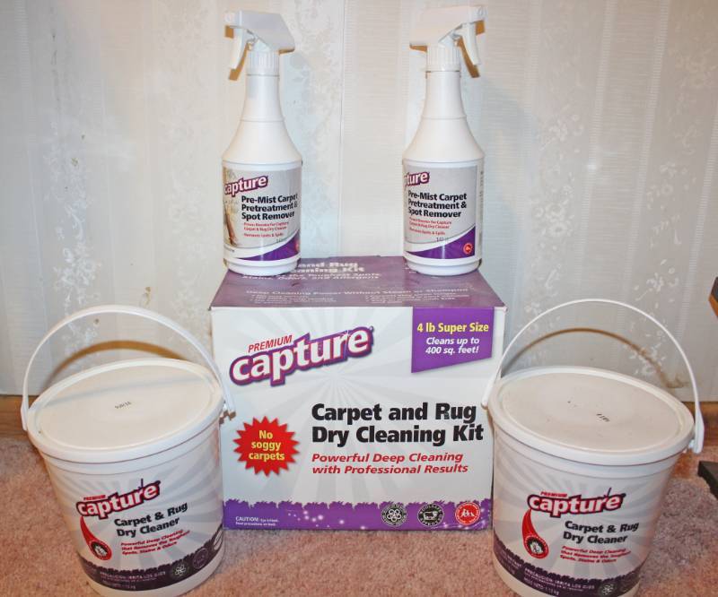 lot 1645 image: Premium Capture Carpet Cleaning Set - Awesome at Removing Pet Stains and Odors